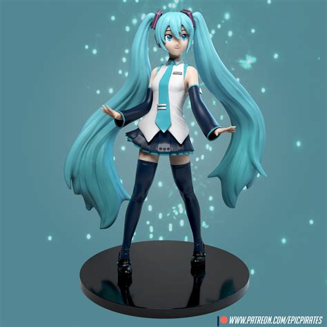 3d file hatsune miku 🧑‍🎤・template to download and 3d print・cults