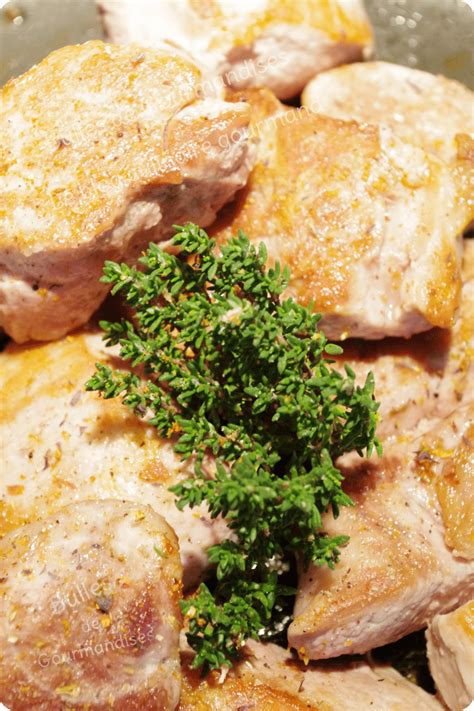 Filet mignon au thym sauce crémeuse aux champignons