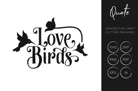 Love Birds Svg Cut File Graphic By Illuztrate Creative Fabrica