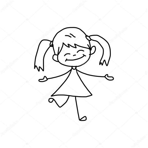 Little Girl Cartoon Drawing At Getdrawings Free Download