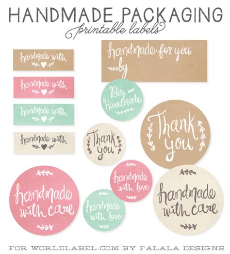 In this video let's discuss on whether your soap is real soap, or cosmetic or drugs. Handmade Packaging Labels | Free printable labels ...