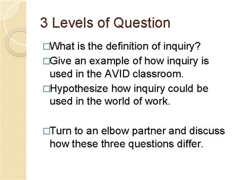 Costas Levels Of Thinking 3 Levels Of Question