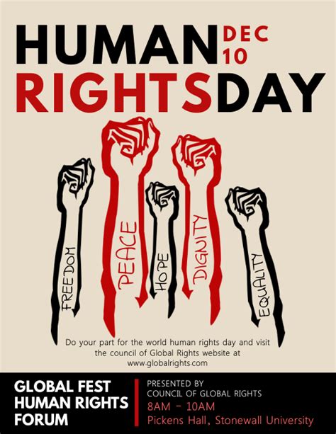Modern Human Rights Propaganda Poster Template Postermywall