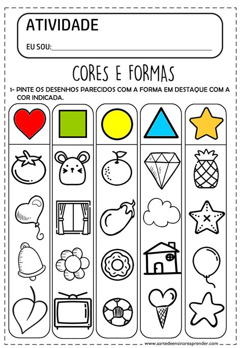 Atividade Pronta Cores Atividades De Alfabetiza O Matem