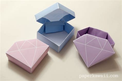 Origami anleitung schachtel pdf : Free Printable - Origami Crystal Box + Tutorial | Diy ...