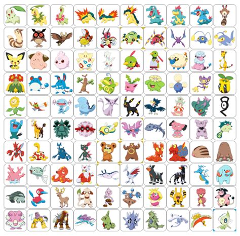 Pokemon Johto Region List By 98bokaj On Deviantart