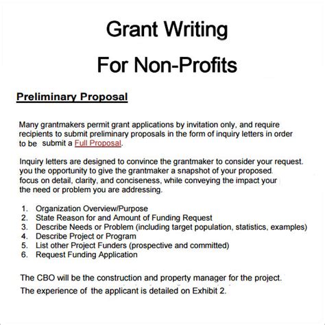 6 Grant Proposal Templates Pdfdoc Download