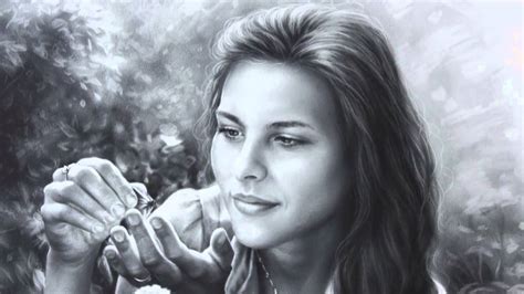 Female Portrait Drawings By Igor Kazarin Youtube