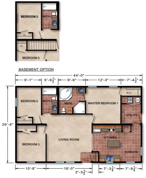 Michigan Modular Home Floor Plan 171 Simple Home But Nice Layout