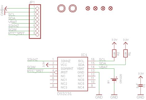 Ds3231 Rtc Module Pinout Configuration Example Circuit Datasheet