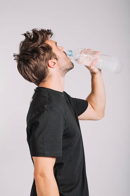 Man Drinking Water Photo Free Download