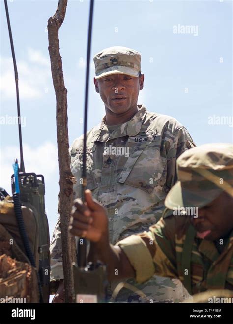 A Zambian Soldier Talks Through Troop Positioning And Communication