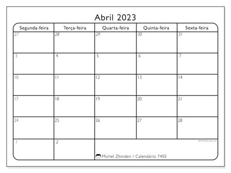 Calendario Abril De 2023 Para Imprimir 504ld Michel Zbinden Pe Reverasite