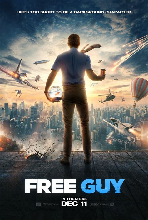 Free Guy New Poster And Trailer Starring Ryan Reynolds