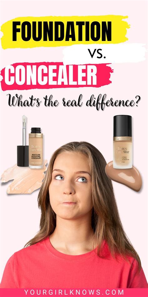 Foundation Vs Concealer Whats The Difference Yourgirlknows Too