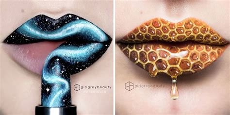 How Girlgreybeauty Creates The Coolest Lip Art On Instagram