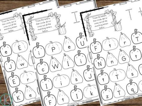 Free Find The Letter Pumpkin Printables