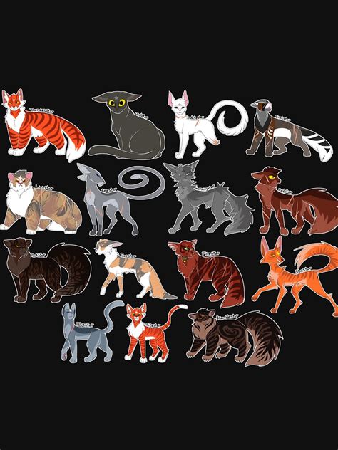 Every Thunderclan Leader Ever Racerback Tank Top By Draikinator