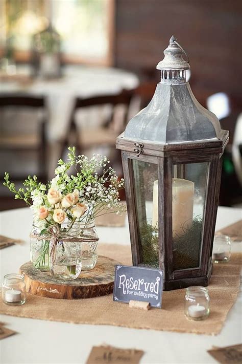 Rustic Lanterns For Wedding Centerpieces Kim Table
