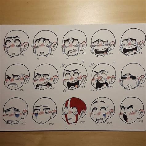 Sheet two of who knows how many. Another expression sheet. I have at