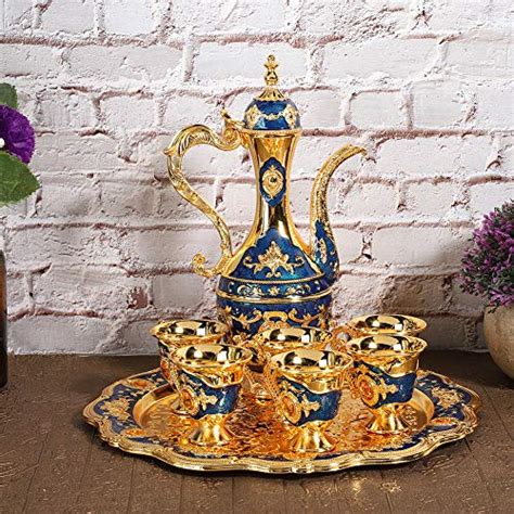 Vintage Turkish Coffee Pot Set Model 8 46x5 11in Tea Flask Medium Tea