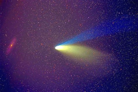 The Comet And The Galaxy Space Photos