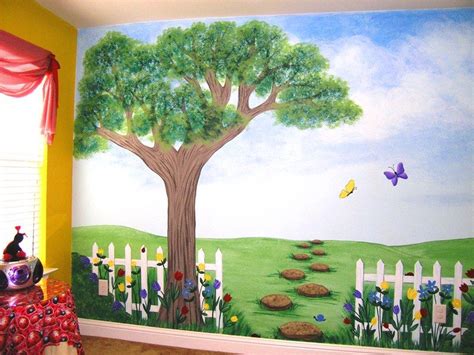 Kids Tree To Paint On Wall Childrens Murals For Baby Nursery Custom