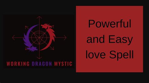 Easy And Powerful Love Spell YouTube