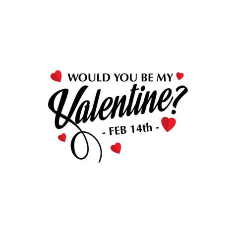 Would You Be My Valentine Stylish Design Eps Vector Uidownload