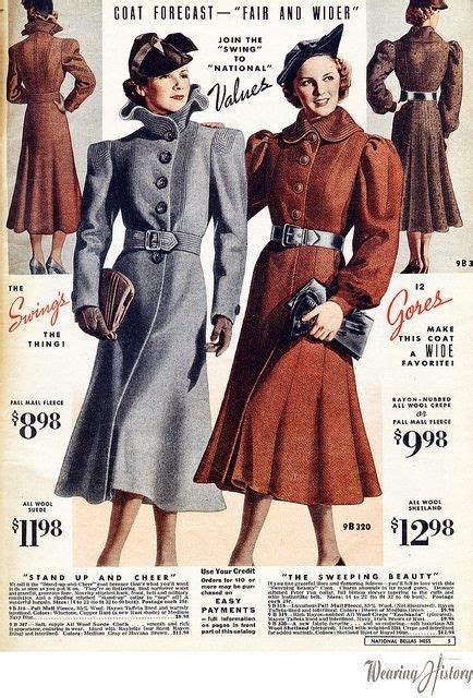 Adored Vintage Vintage 1930s Coats From Catalogs And Magazines 1930s Fashion Fall Fashion