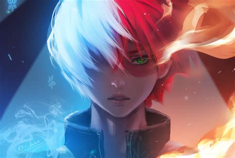 Shoto Todoroki From My Hero Academia Wallpaper Hd Anime K Wallpapers