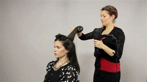 Use these tips to create a shiny, smooth look for any hair cut or color, whether it's a feisty red hair color like ree, a pretty brown hair color, or a stunning gray hair color. How to Round Brush Blowout / Blow Dry Hair - YouTube
