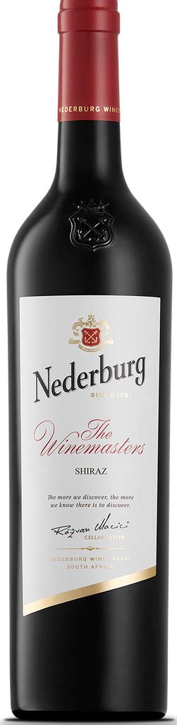 Nederburg The Winemasters Shiraz 2015 750ml Vinotèque