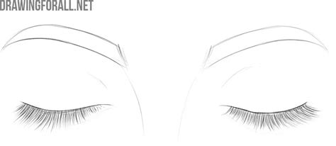 How To Draw Closed Eyes
