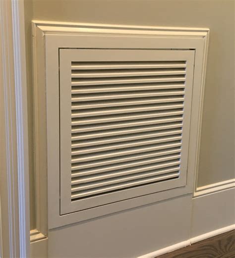Wood Return Air Filter Grille At Baseboard Wood Decor Wood Air Filter
