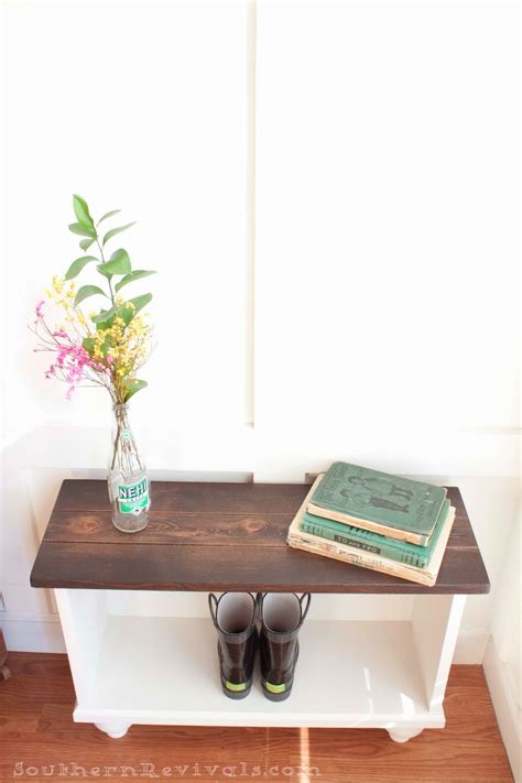 … sometimes it's easier to work out at home than to try to go to the gym. A Storage Bench for Small Entryway Space - Southern Revivals