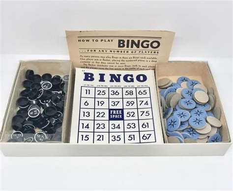 Whitman Bingo Game With Cards Markers And Number Pieces Etsy Card