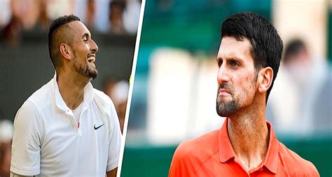 Kyrgios went after the racket and repeated the violent gesture. Nick Kyrgios Drops Djokovic name on a shirt - Tennis Shot