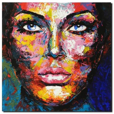 Original 864 Portrait Painting Art Abstract Portrait Portrait Painting