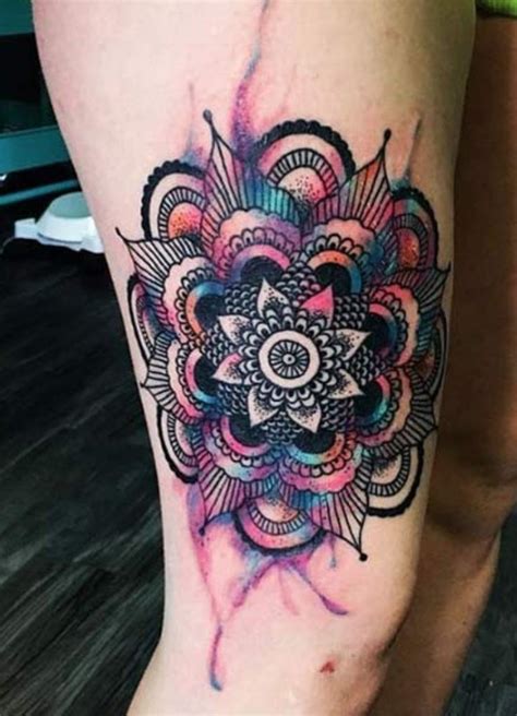 Hearttosurvive would love a post full of. Amazing watercolour Mandala tattoo | Mandala tattoo, Quote ...
