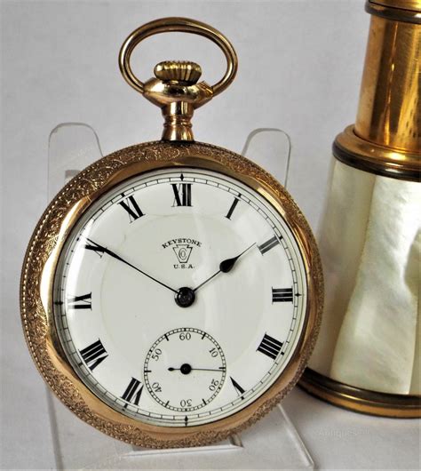 Antiques Atlas 1890s Keystone Stem Winding Pocket Watch