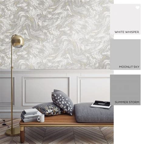 Livia Marble Metallic Wallpaper Grey Gold Metallic Wallpaper