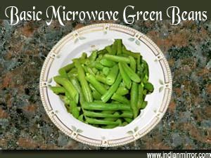 (be careful of steam when removing the lid or plastic wrap.) if there's any. Microwave recipe - Basic Microwave Green Beans