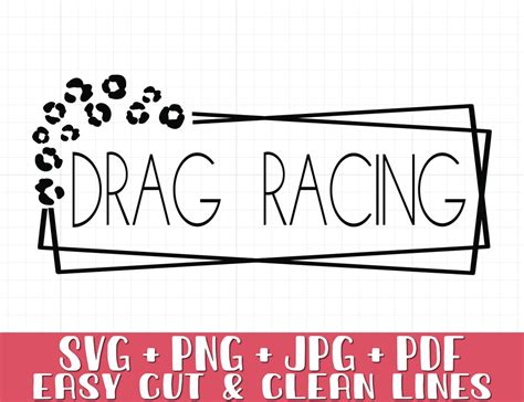 Drag Racing Svg Png Instant Download Etsy