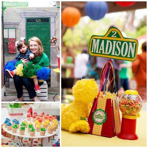 Below are my sesame street birthday party ideas with lots of suggestions for a sesame street party theme including party decorations, invitations, food and drink, and sesame street party games. Sesame Street Chic: 2nd Birthday Party | Pizzazzerie