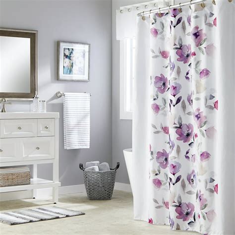 Skl Home Garden Mist Fabric Shower Curtain Purple 70 X 72 Walmart