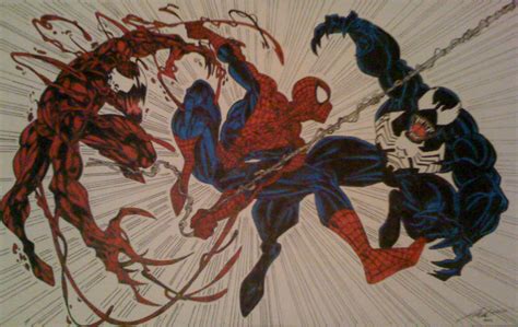 Spider Man Vs The Symbiotes By Darklordzor On Deviantart