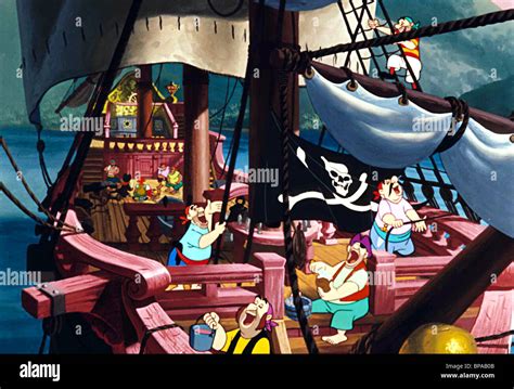 Jolly Roger Pirate Crew Peter Pan 1953 Stock Photo Royalty Free Image