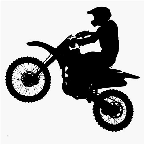 Motorcycle Silhouette Bicycle Motocross Clip Art Dirt Bike Silhouette
