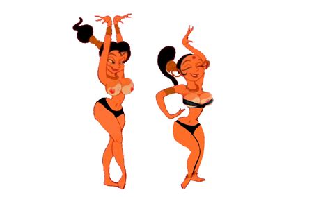 Rule 34 Aladdin Breasts Dancing Dark Hair Dark Skin Disney Harem